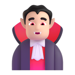 Man Vampire: Light Skin Tone Emoji Copy Paste ― 🧛🏻‍♂ - microsoft-teams-gifs
