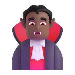 Man Vampire: Medium-dark Skin Tone Emoji Copy Paste ― 🧛🏾‍♂ - microsoft-teams-gifs