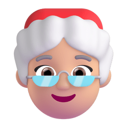 Mrs. Claus: Medium-light Skin Tone Emoji Copy Paste ― 🤶🏼 - microsoft-teams-gifs