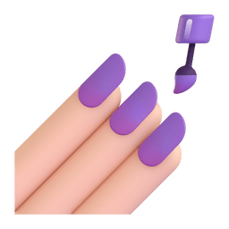Nail Polish: Light Skin Tone Emoji Copy Paste ― 💅🏻 - microsoft-teams-gifs