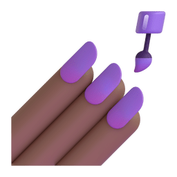 Nail Polish: Medium-dark Skin Tone Emoji Copy Paste ― 💅🏾 - microsoft-teams-gifs