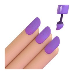 Nail Polish: Medium-light Skin Tone Emoji Copy Paste ― 💅🏼 - microsoft-teams-gifs