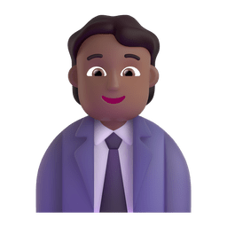 Office Worker: Medium-dark Skin Tone Emoji Copy Paste ― 🧑🏾‍💼 - microsoft-teams-gifs