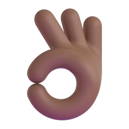 OK Hand: Medium-dark Skin Tone Emoji Copy Paste ― 👌🏾 - microsoft-teams-gifs