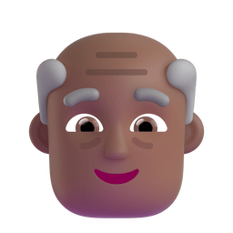 Old Man: Medium-dark Skin Tone Emoji Copy Paste ― 👴🏾 - microsoft-teams-gifs