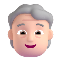 Older Person: Light Skin Tone Emoji Copy Paste ― 🧓🏻 - microsoft-teams-gifs