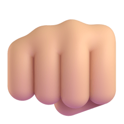 Oncoming Fist: Medium-light Skin Tone Emoji Copy Paste ― 👊🏼 - microsoft-teams-gifs