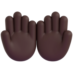 Palms Up Together: Dark Skin Tone Emoji Copy Paste ― 🤲🏿 - microsoft-teams-gifs
