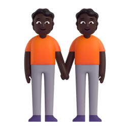 People Holding Hands: Dark Skin Tone Emoji Copy Paste ― 🧑🏿‍🤝‍🧑🏿 - microsoft-teams-gifs