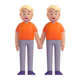 People Holding Hands: Medium-light Skin Tone Emoji Copy Paste ― 🧑🏼‍🤝‍🧑🏼 - microsoft-teams-gifs