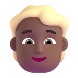 Person: Medium-dark Skin Tone, Blond Hair Emoji Copy Paste ― 👱🏾 - microsoft-teams-gifs