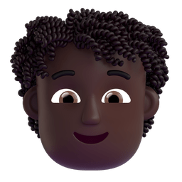 Person: Dark Skin Tone, Curly Hair Emoji Copy Paste ― 🧑🏿‍🦱 - microsoft-teams-gifs