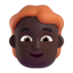 Person: Dark Skin Tone, Red Hair Emoji Copy Paste ― 🧑🏿‍🦰 - microsoft-teams-gifs