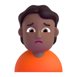 Person Frowning: Medium-dark Skin Tone Emoji Copy Paste ― 🙍🏾 - microsoft-teams-gifs