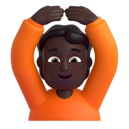 Person Gesturing OK: Dark Skin Tone Emoji Copy Paste ― 🙆🏿 - microsoft-teams-gifs