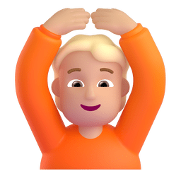Person Gesturing OK: Medium-light Skin Tone Emoji Copy Paste ― 🙆🏼 - microsoft-teams-gifs