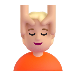 Person Getting Massage: Medium-light Skin Tone Emoji Copy Paste ― 💆🏼 - microsoft-teams-gifs