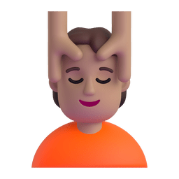 Person Getting Massage: Medium Skin Tone Emoji Copy Paste ― 💆🏽 - microsoft-teams-gifs