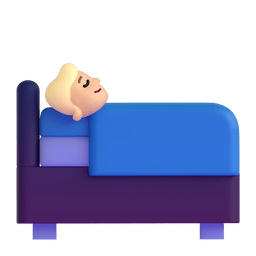 Person In Bed: Medium-light Skin Tone Emoji Copy Paste ― 🛌🏼 - microsoft-teams-gifs