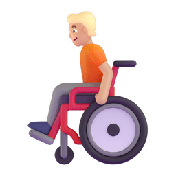 Person In Manual Wheelchair: Medium-light Skin Tone Emoji Copy Paste ― 🧑🏼‍🦽 - microsoft-teams-gifs
