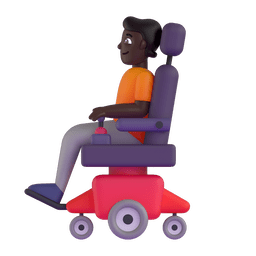 Person In Motorized Wheelchair: Dark Skin Tone Emoji Copy Paste ― 🧑🏿‍🦼 - microsoft-teams-gifs