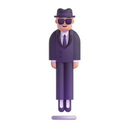 Person In Suit Levitating: Medium-light Skin Tone Emoji Copy Paste ― 🕴🏼 - microsoft-teams-gifs