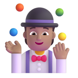 Person Juggling: Medium Skin Tone Emoji Copy Paste ― 🤹🏽 - microsoft-teams-gifs