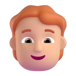 Person: Medium-light Skin Tone, Red Hair Emoji Copy Paste ― 🧑🏼‍🦰 - microsoft-teams-gifs