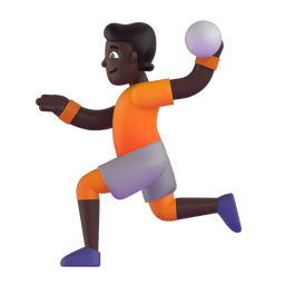 Person Playing Handball: Dark Skin Tone Emoji Copy Paste ― 🤾🏿 - microsoft-teams-gifs