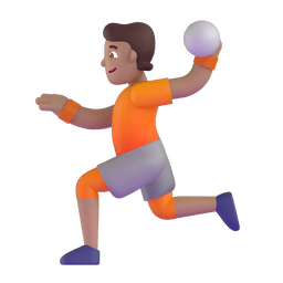 Person Playing Handball: Medium Skin Tone Emoji Copy Paste ― 🤾🏽 - microsoft-teams-gifs