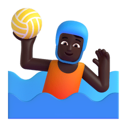 Person Playing Water Polo: Dark Skin Tone Emoji Copy Paste ― 🤽🏿 - microsoft-teams-gifs