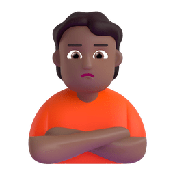 Person Pouting: Medium-dark Skin Tone Emoji Copy Paste ― 🙎🏾 - microsoft-teams-gifs