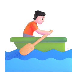 Person Rowing Boat: Light Skin Tone Emoji Copy Paste ― 🚣🏻 - microsoft-teams-gifs
