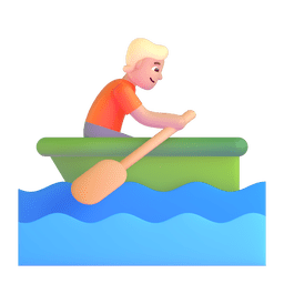 Person Rowing Boat: Medium-light Skin Tone Emoji Copy Paste ― 🚣🏼 - microsoft-teams-gifs