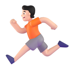 Person Running: Light Skin Tone Emoji Copy Paste ― 🏃🏻 - microsoft-teams-gifs