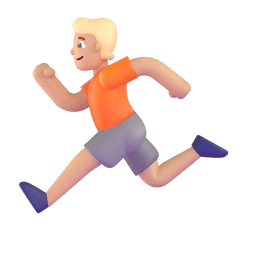 Person Running: Medium-light Skin Tone Emoji Copy Paste ― 🏃🏼 - microsoft-teams-gifs