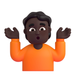 Person Shrugging: Dark Skin Tone Emoji Copy Paste ― 🤷🏿 - microsoft-teams-gifs