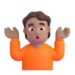 Person Shrugging: Medium Skin Tone Emoji Copy Paste ― 🤷🏽 - microsoft-teams-gifs