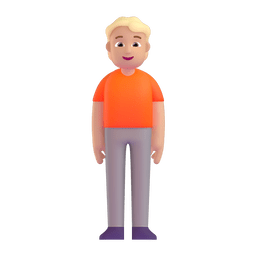 Person Standing: Medium-light Skin Tone Emoji Copy Paste ― 🧍🏼 - microsoft-teams-gifs