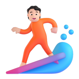 Person Surfing: Light Skin Tone Emoji Copy Paste ― 🏄🏻 - microsoft-teams-gifs