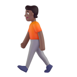 Person Walking: Medium-dark Skin Tone Emoji Copy Paste ― 🚶🏾 - microsoft-teams-gifs