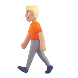 Person Walking: Medium-light Skin Tone Emoji Copy Paste ― 🚶🏼 - microsoft-teams-gifs