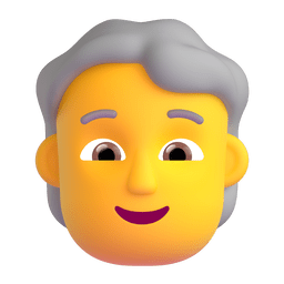 Person: White Hair Emoji Copy Paste ― 🧑‍🦳 - microsoft-teams-gifs