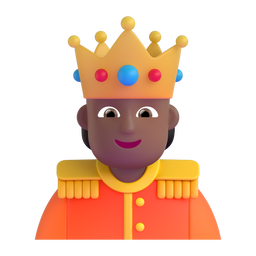 Person With Crown: Medium-dark Skin Tone Emoji Copy Paste ― 🫅🏾 - microsoft-teams-gifs