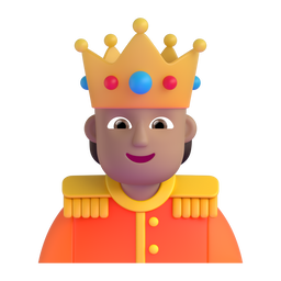Person With Crown: Medium Skin Tone Emoji Copy Paste ― 🫅🏽 - microsoft-teams-gifs