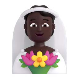 Person With Veil: Dark Skin Tone Emoji Copy Paste ― 👰🏿 - microsoft-teams-gifs