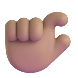 Pinching Hand: Medium Skin Tone Emoji Copy Paste ― 🤏🏽 - microsoft-teams-gifs