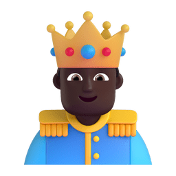 Prince: Dark Skin Tone Emoji Copy Paste ― 🤴🏿 - microsoft-teams-gifs