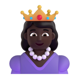 Princess: Dark Skin Tone Emoji Copy Paste ― 👸🏿 - microsoft-teams-gifs