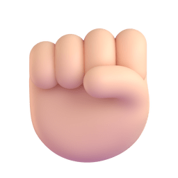 Raised Fist: Light Skin Tone Emoji Copy Paste ― ✊🏻 - microsoft-teams-gifs